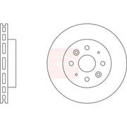 Apec 2 x Vented Front Brake Discs DSK2440