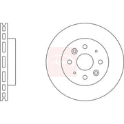 Apec 2 x Vented Front Brake Discs DSK2440