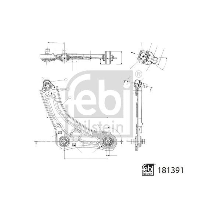 Febi Control/Trailing Arm Front Right 181391