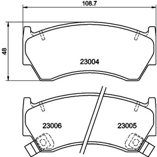 Mintex Front Brake Pad Set MDB1760