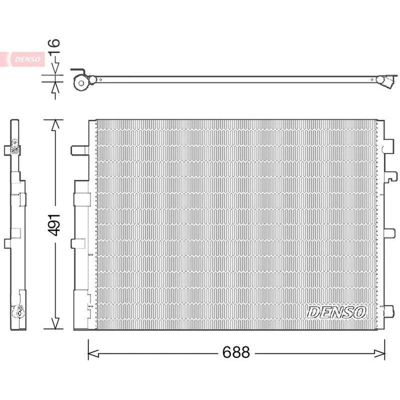 Denso Air Conditioning Condenser DCN23050