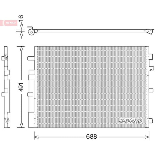 Denso Air Conditioning Condenser DCN23050