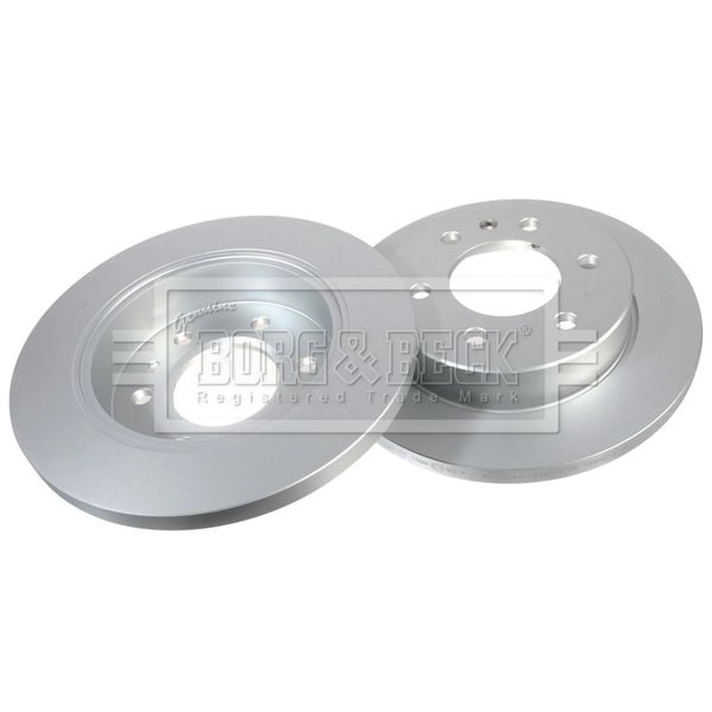 Borg & Beck 2 x Solid Rear Brake Discs BBD5581