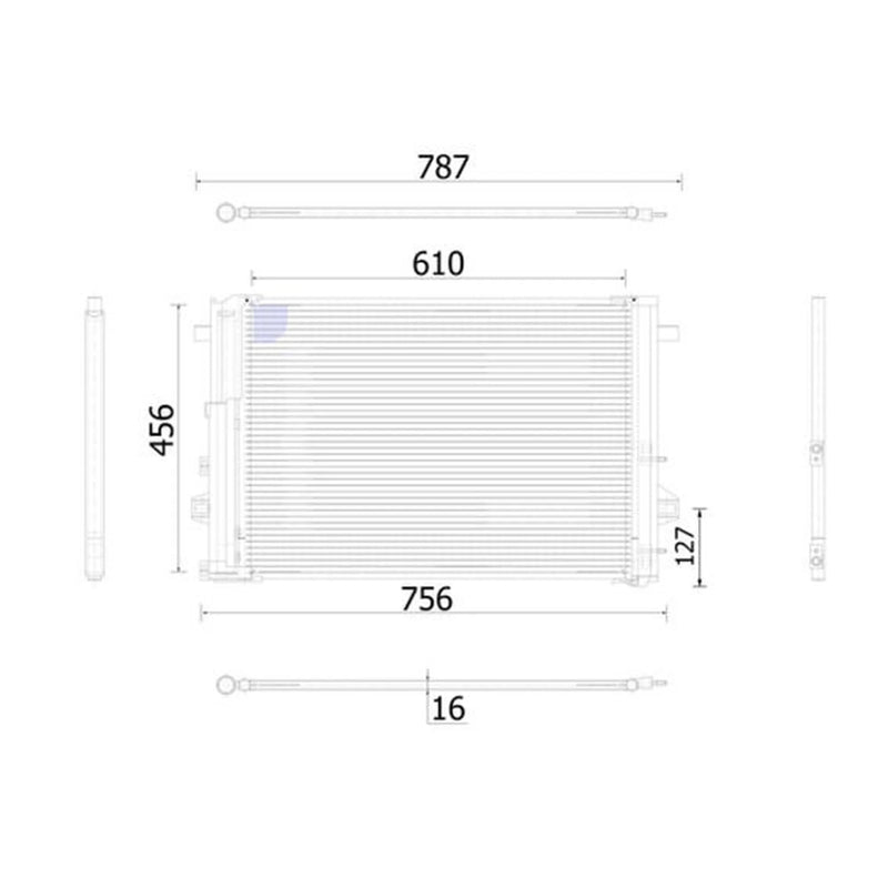 Mahle Air Conditioning Condenser AC 933 000S