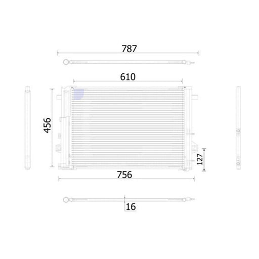 Mahle Air Conditioning Condenser AC 933 000S