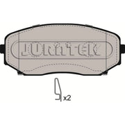 Juratek Front Brake Pad Set JCP191