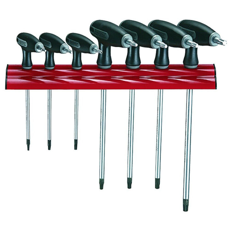 Teng Tools T-Handle TX/TPX Key Set Wall Rack 7 Pieces