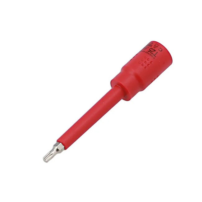 Laser Tools Insulated Extra Long Star Bit Socket 3/8"D T25 - PL