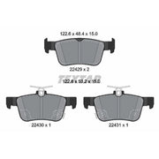Textar Rear Brake Pad Set 2242901