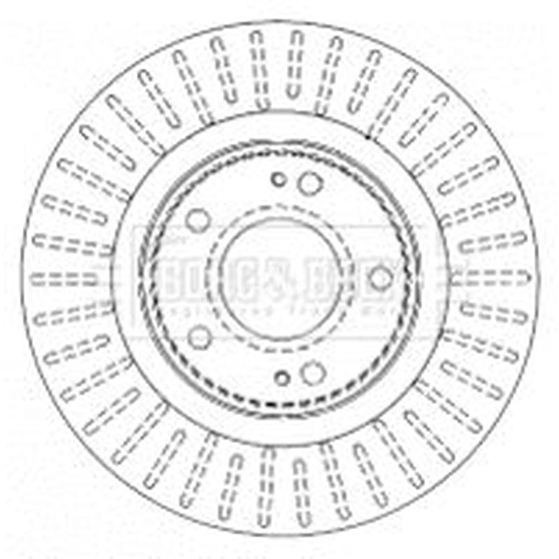 Borg & Beck 2 x Vented Front Brake Discs BBD4481