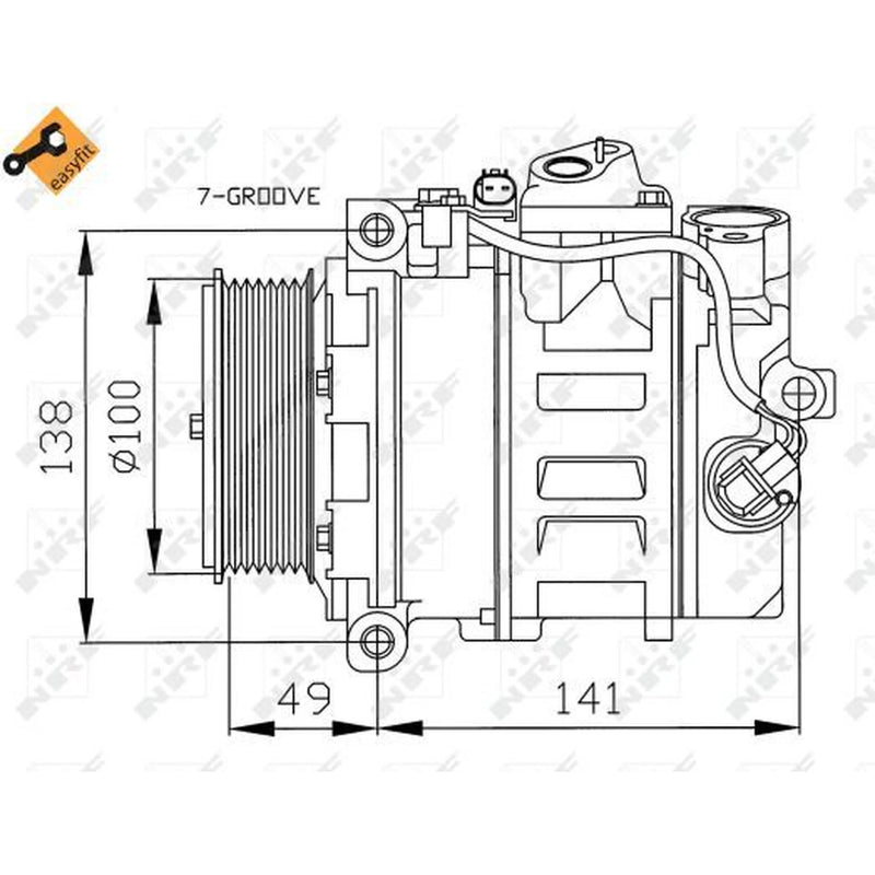 NRF Air Conditioning Compressor 32216