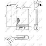 NRF Heater Matrix Core Heat Exchanger 52214
