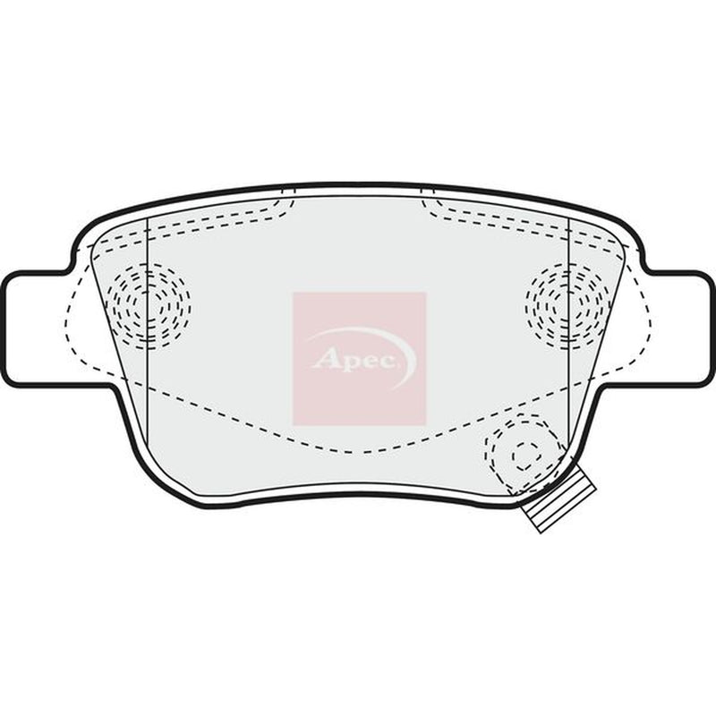 Apec Rear Brake Pad Set PAD1334