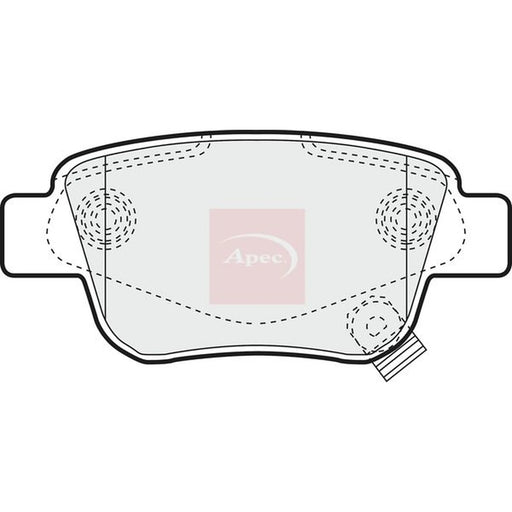 Apec Rear Brake Pad Set PAD1334