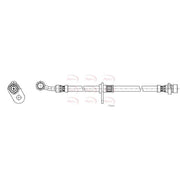 Apec Brake Hydraulic Hose Line Front Left HOS4510