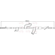 Apec Handbrake Cable Right Rear CAB1219