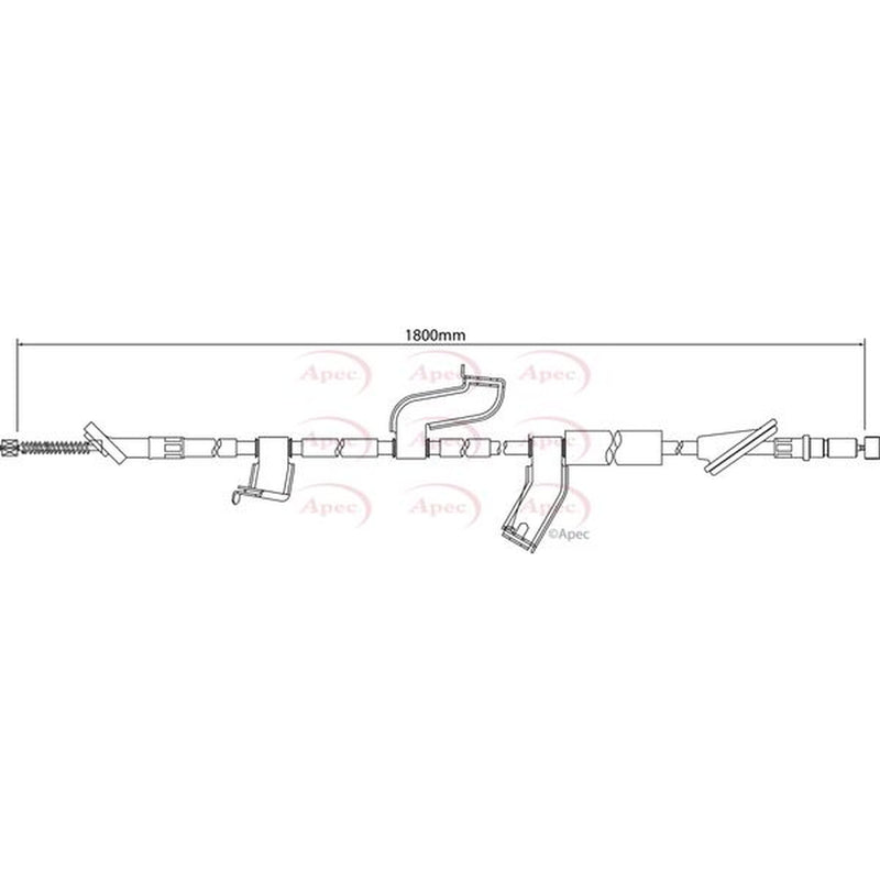 Apec Handbrake Cable Right Rear CAB1219