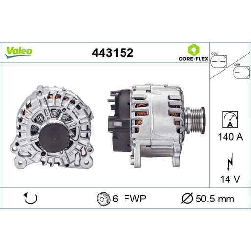 Valeo Car Alternator 12V 443152
