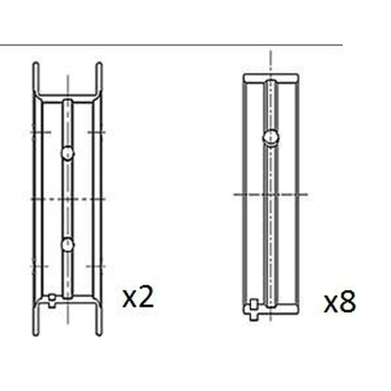 FAI Main Bearing Set 62mm BM1053-025