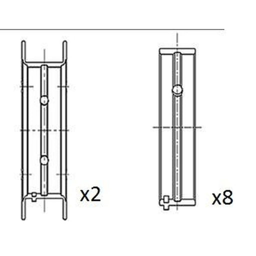 FAI Main Bearing Set 62mm BM1053-025
