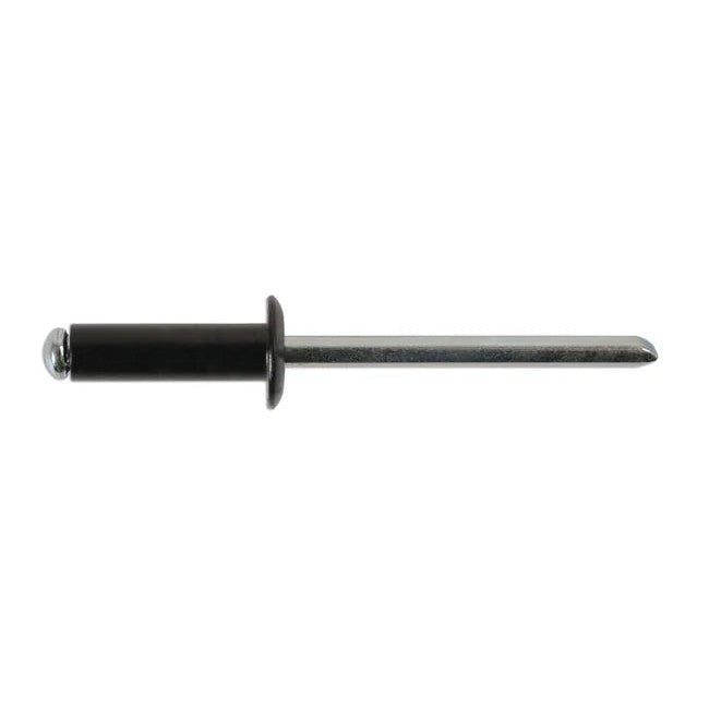 Connect Std Flange Black Rivets 3.2mm x 8mm 100pc - CPL