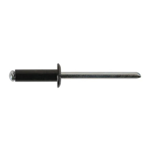 Connect Std Flange Black Rivets 3.2mm x 8mm 100pc - CPL
