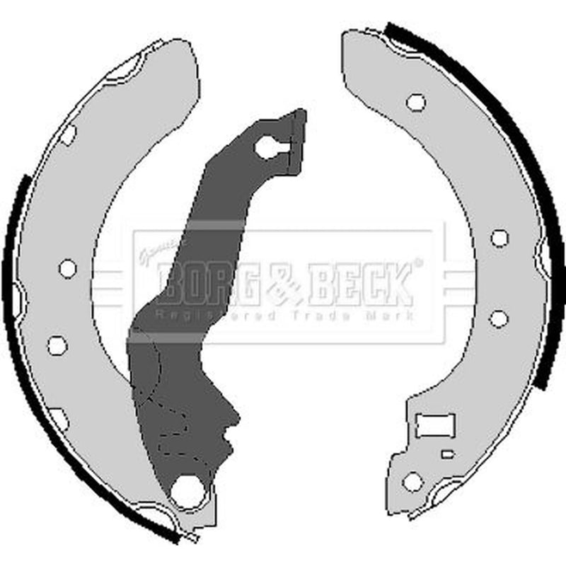 Borg & Beck Brake Shoe Set Axle Kit BBS6131