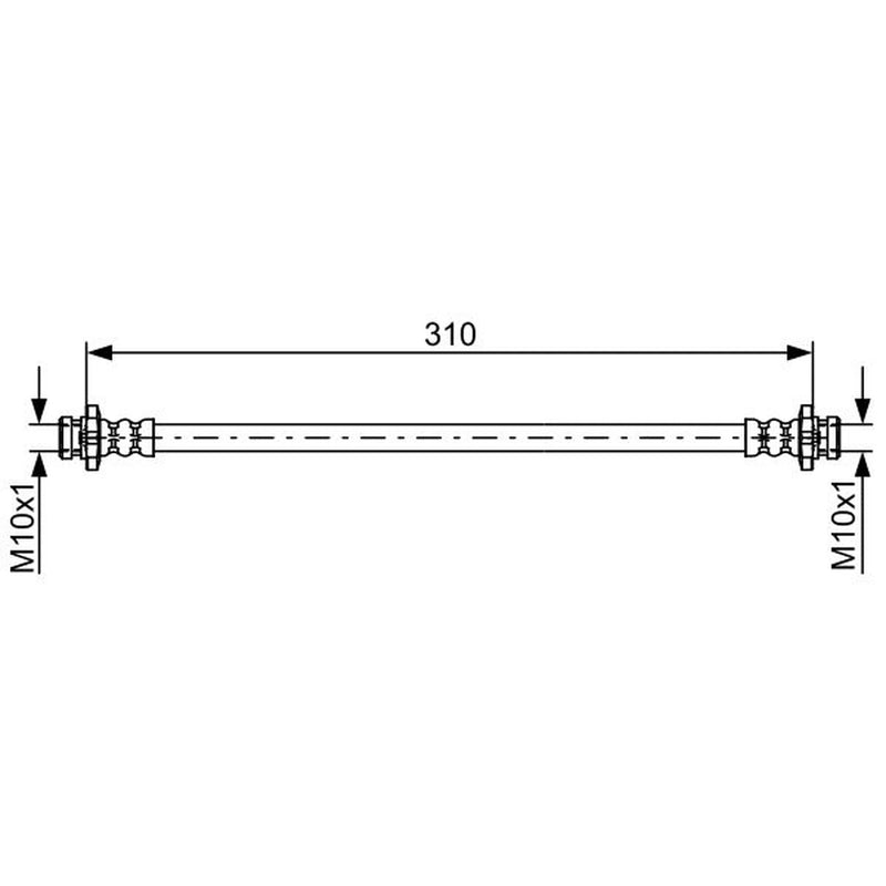 Bosch Brake Hydraulic Hose Line inner 1 987 481 841