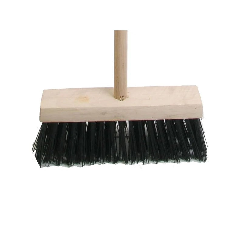 Faithfull Broom PVC 325mm (13in) Head complete with Handle - FAIBRPVC13H