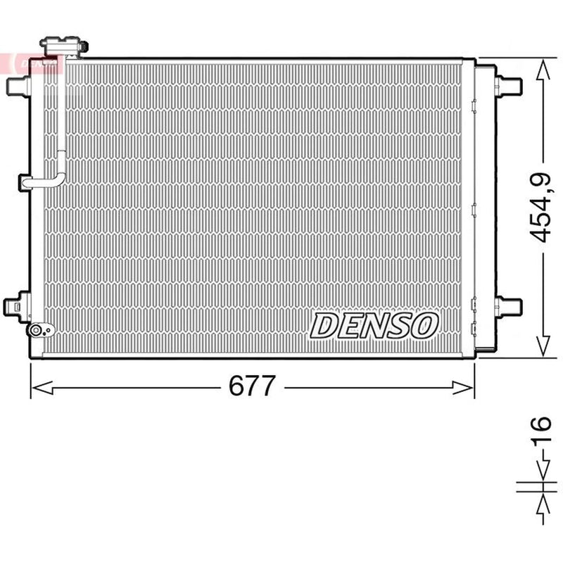 Denso Air Conditioning Condenser DCN02046