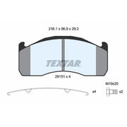 Textar Rear Brake Pad Set 2915102