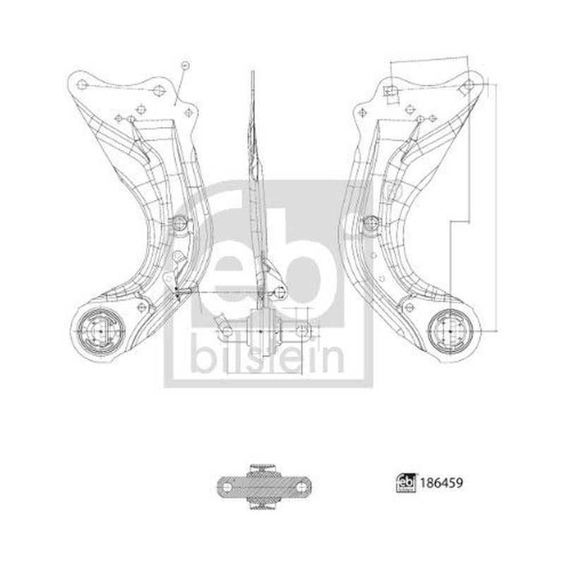 Febi Control/Trailing Arm Rear Left 186459
