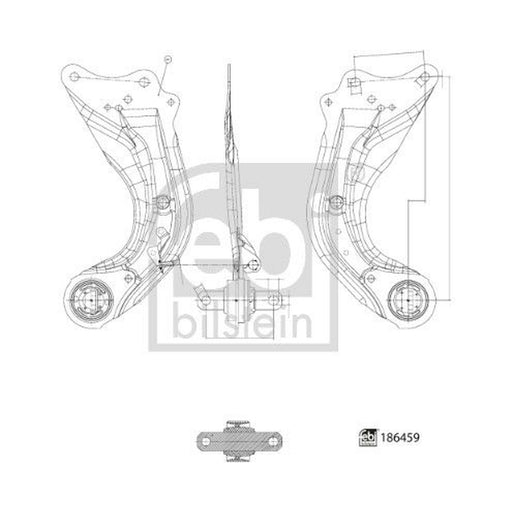Febi Control/Trailing Arm Rear Left 186459