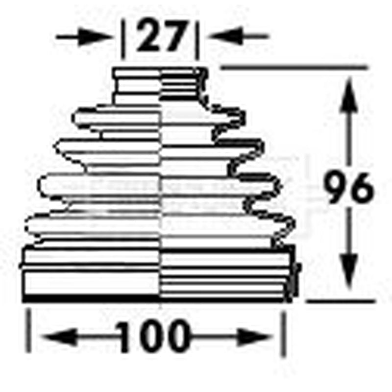 Borg & Beck Drive Shaft Bellow Kit Rear Left BCB6118