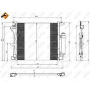NRF Air Conditioning Condenser 350226