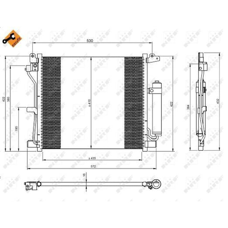 NRF Air Conditioning Condenser 350226
