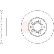 Apec 2 x Vented Front Brake Discs DSK939