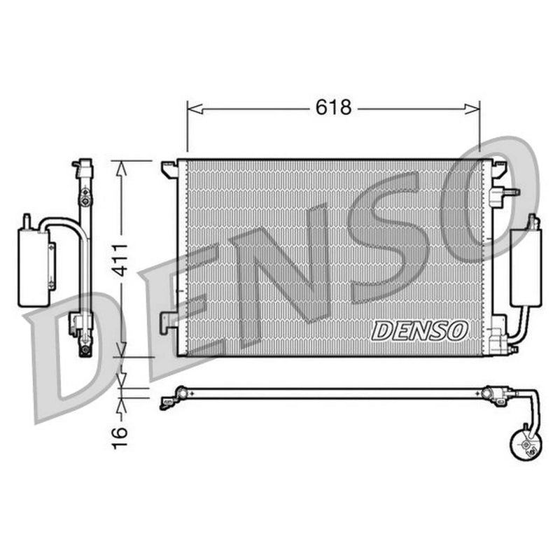 Denso Air Conditioning Condenser DCN20035