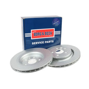 Borg & Beck 2 x Vented Rear Brake Discs BBD4759