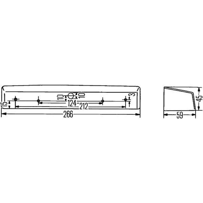 Hella Licence Plate Light / Lamp outer C5W 2KA 004 525-001