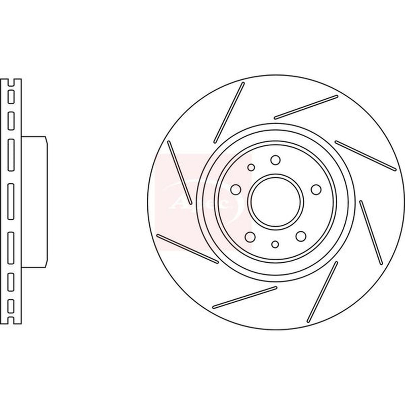 Apec 2 x / Front Brake Discs DSK3287