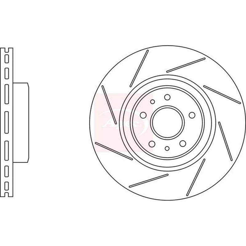Apec 2 x / Front Brake Discs DSK3287