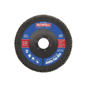 Faithfull Zirconia Abrasive Jumbo Flap Disc 125 x 22mm 80 Grit - FAIFD12580Z