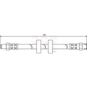 Apec Brake Hydraulic Hose Line Front HOS3050