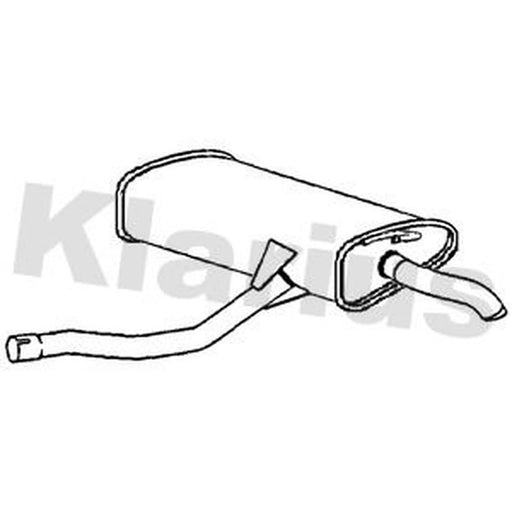 Klarius Box With Tail Pipe Rear FT961A