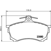 Mintex Front Brake Pad Set MDB1726
