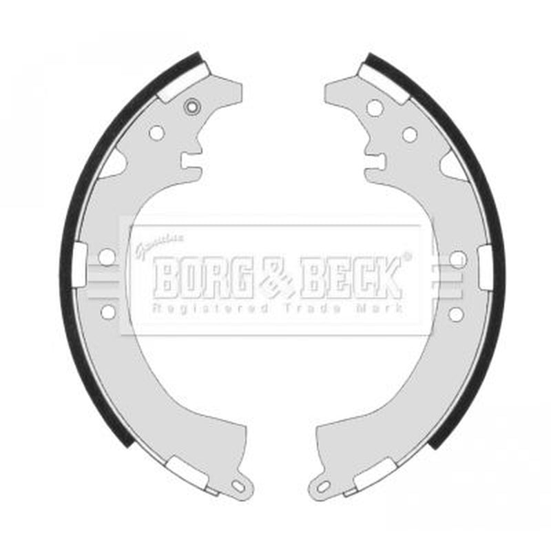 Borg & Beck Brake Shoe Set Axle Kit BBS6307