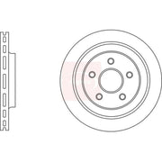 Apec 2 x Vented Front Brake Discs DSK3022