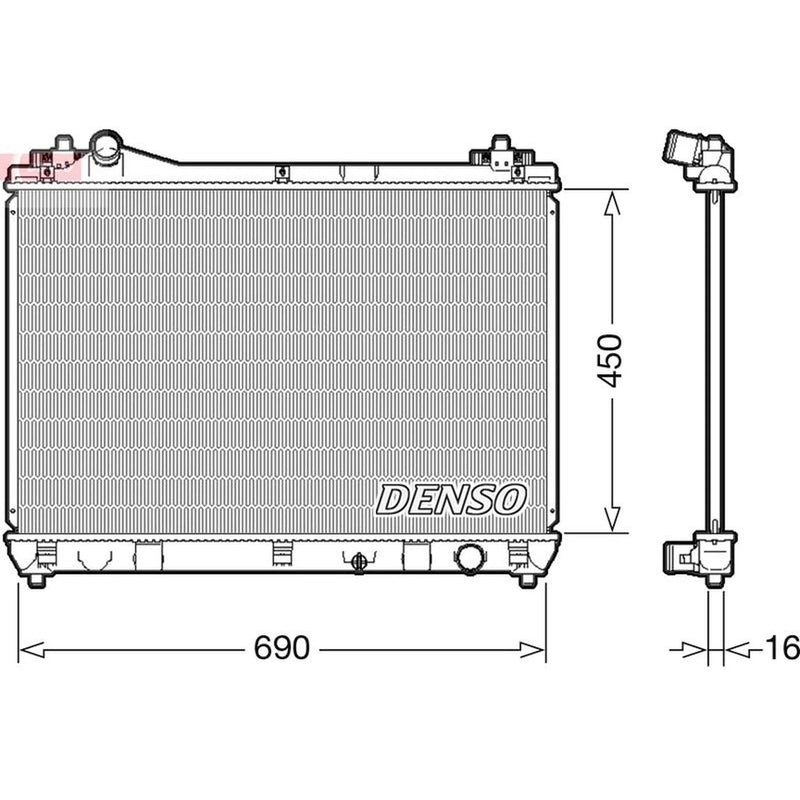 Denso Engine Radiator DRM47031