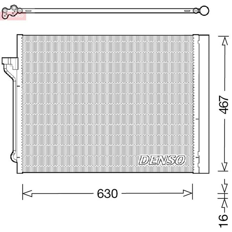 Denso Air Conditioning Condenser DCN05029